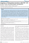 Cover page: Regulation of Retinoschisin Secretion in Weri-Rb1 Cells by the F-Actin and Microtubule Cytoskeleton