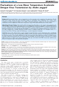 Cover page: Fluctuations at a Low Mean Temperature Accelerate Dengue Virus Transmission by Aedes aegypti