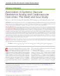 Cover page: Association of Systemic Vascular Resistance Analog and Cardiovascular Outcomes: The Heart and Soul Study