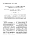 Cover page: Variability of natural and bomb-produced radionuclide distributions in abyssal red clay sediments