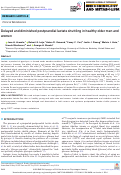 Cover page: Delayed and diminished postprandial lactate shuttling in healthy older men and women