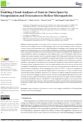 Cover page: Enabling Clonal Analyses of Yeast in Outer Space by Encapsulation and Desiccation in Hollow Microparticles