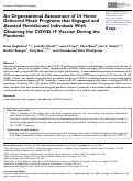Cover page: An Organizational Assessment of 34 Home Delivered Meals Programs that Engaged and Assisted Homebound Individuals With Obtaining the COVID-19 Vaccine During the Pandemic