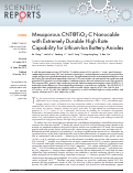 Cover page: Mesoporous CNT@TiO2-C Nanocable with Extremely Durable High Rate Capability for Lithium-Ion Battery Anodes