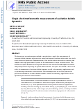 Cover page: Single-shot interferometric measurement of cavitation bubble dynamics.