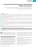 Cover page: An Automated Statistical Technique for Counting Distinct Multiple Sclerosis Lesions