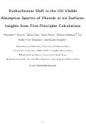 Cover page: Bathochromic Shift in the UV–Visible Absorption Spectra of Phenols at Ice Surfaces: Insights from First-Principles Calculations