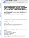 Cover page: Baseline radiographic osteoarthritis and semi-quantitatively assessed meniscal damage and extrusion and cartilage damage on MRI is related to quantitatively defined cartilage thickness loss in knee osteoarthritis: the Multicenter Osteoarthritis Study