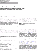 Cover page: Weight-loss practices among university students in Mexico