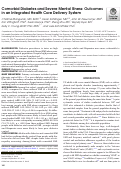 Cover page: Comorbid Diabetes and Severe Mental Illness: Outcomes in an Integrated Health Care Delivery System.