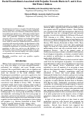 Cover page: Racial Essentialism is Associated with Prejudice Towards Blacks in 5- and 6-Year-
Old White Children