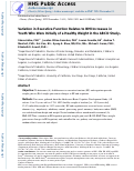 Cover page: Variation in executive function relates to BMI increases in youth who were initially of a healthy weight in the ABCD Study