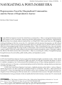 Cover page: Navigating a Post-<em>Dobbs</em> Era: Repercussions Faced by Marginalized Communities and the Future of Reproductive Justice&nbsp;