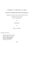 Cover page: Properties of Hamiltonian Variational Integrators