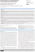 Cover page: Gender Differences in Smoking Among an Urban Emergency Department Sample