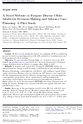 Cover page: A Novel Website to Prepare Diverse Older Adults for Decision Making and Advance Care Planning: A Pilot Study