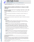 Cover page: Traffic-related air pollution and Parkinson's disease in central California