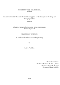 Cover page: Geometric Control Theoretic Formulation Applied to the Analysis of Pitching and Plunging Airfoils