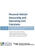 Cover page: Personal Vehicle Ownership and Operating Cost Calculator