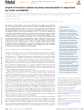 Cover page of Depth of nutrient uptake by deep-rooted plants is regulated by water availability