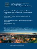Cover page: Modeling Air Handling Units to Create a Diverse Fault Dataset for FDD Innovation: Lessons Learned and Recommendations