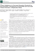 Cover page: Clinical Validation of a Proteomic Biomarker Threshold for Increased Risk of Spontaneous Preterm Birth and Associated Clinical Outcomes: A Replication Study