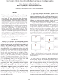 Cover page: Interference effects of novel word-object learning on visual perception