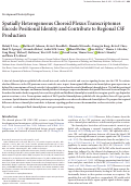 Cover page: Spatially Heterogeneous Choroid Plexus Transcriptomes Encode Positional Identity and Contribute to Regional CSF Production