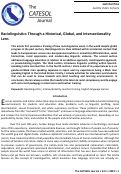 Cover page: Raciolinguistics through a Historical, Global, and Intersectionality Lens