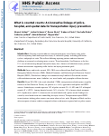 Cover page: What is counted counts: An innovative linkage of police, hospital, and spatial data for transportation injury prevention.