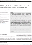 Cover page: Pilot study: Application of artificial intelligence for detecting left atrial enlargement on canine thoracic radiographs.