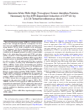 Cover page: Genome-Wide RNAi High-Throughput Screen Identifies Proteins Necessary for the AHR-Dependent Induction of CYP1A1 by 2,3,7,8-Tetrachlorodibenzo-p-dioxin