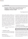 Cover page: Engaging Adults Experiencing Homelessness in Smoking Cessation Through Large-Scale Community Service Events