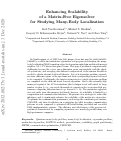 Cover page: Enhancing Scalability of a Matrix-Free Eigensolver for Studying Many-Body Localization