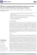 Cover page of Machine Learning-Enabled Wearable Piezoelectric Acoustic Sensor for Real-Time Breast Abnormality Detection