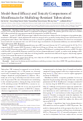 Cover page: Model-Based Efficacy and Toxicity Comparisons of Moxifloxacin for Multidrug-Resistant Tuberculosis