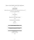 Cover page: Essays on Asset Liquidity and Its Policy Implication