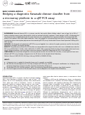 Cover page: Bridging a diagnostic Kawasaki disease classifier from a microarray platform to a qRT-PCR assay