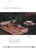 Cover page: Three Public Neighborhoods     [EDRA / Places Awards -- Research]