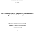 Cover page: High Frequency Dynamics of Magnetoelastic Composites and Their Application in Radio Frequency Sensors