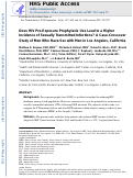 Cover page: Does HIV pre-exposure prophylaxis use lead to a higher incidence of sexually transmitted infections? A case-crossover study of men who have sex with men in Los Angeles, California