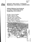 Cover page: Inclusive Dielectron Cross Sections in p+p and p+d Interactions at Beam Energies from 1.04 to 4.88 GeV