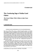 Cover page: The Continuing Saga of Indian Land Claims: The Coeur D'Alene Tribe's Claim to Lake Coeur D'Alene