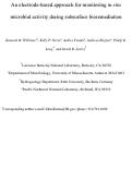 Cover page: An Electrode-based approach for monitoring in situ microbial activity during subsurface bioremediation
