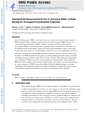 Cover page: Standardized measurement error: A universal metric of data quality for averaged event-related potentials