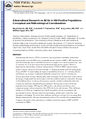 Cover page: Observational Research on NCDs in HIV-Positive Populations