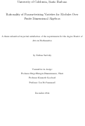 Cover page: Rationality of Parameterizing Varieties for Modules Over Finite-Dimensional Algebras