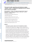 Cover page: The neural circuitry supporting goal maintenance during cognitive control: a comparison of expectancy AX-CPT and dot probe expectancy paradigms