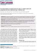 Cover page: Successful treatment of unilateral facial nerve palsy in a pediatric patient with syringobulbia and Chiari malformation type I: illustrative case.