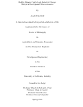 Cover page: Health, Human Capital, and Behavior Change: Essays in Development Microeconomics